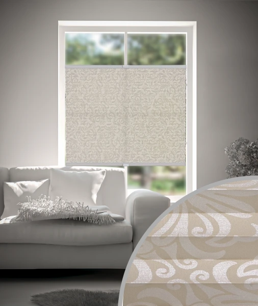 Plissee Oriënt Metallic Beige